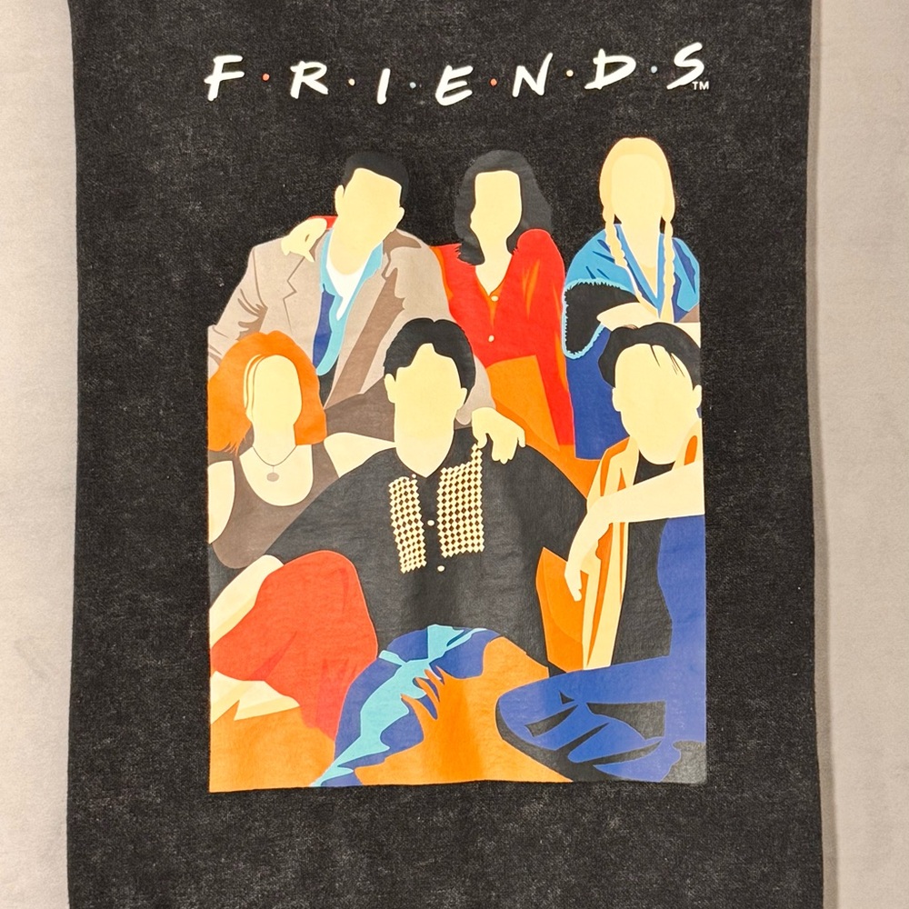 Friends TV Show Graphic Sweatshirt Black Oversized XL - Picture 4 of 8
